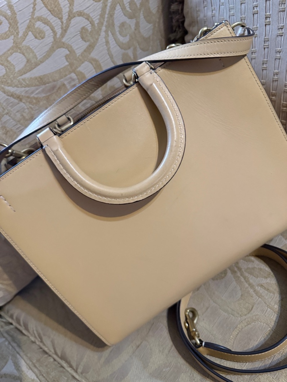 Coach 30 Rogue Glove Tanned Bag in Tan preowned - Picture 6 of 16